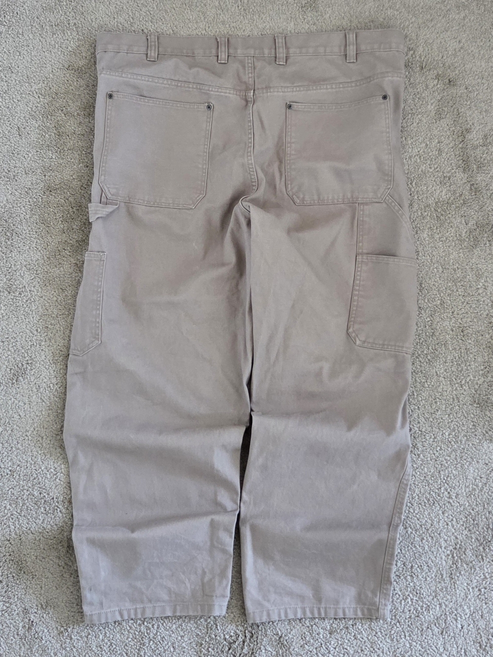 Vintage Y2K Harbor Bay Khaki Cargo Carpenter Pants Men's 46 x 30